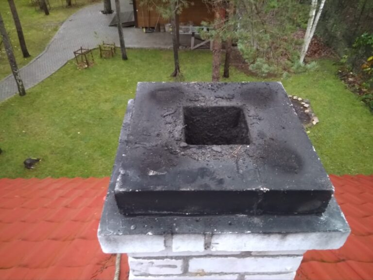 Дымоход до чистки